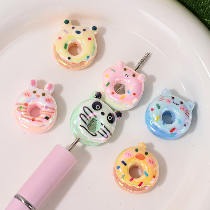 High-Quality UV Colorful 3D Cartoon Cute Bubble Beads DIY Phone Chain Material Accessories