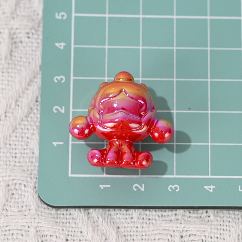 UV Plated Color SP Base Cute Loose Beads Wholesale Mixed DIY Phone Chain Beads String Beads Pen Bag Hanging Chain Accessories