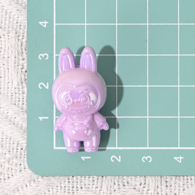 50pcs 3D Labubu Cute Small Beads DIY Phone Chain Pendant Beaded Pen Material Accessories