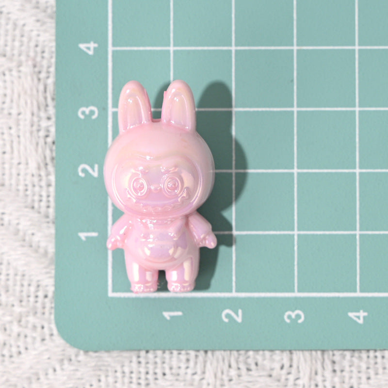 50pcs 3D Labubu Cute Small Beads DIY Phone Chain Pendant Beaded Pen Material Accessories