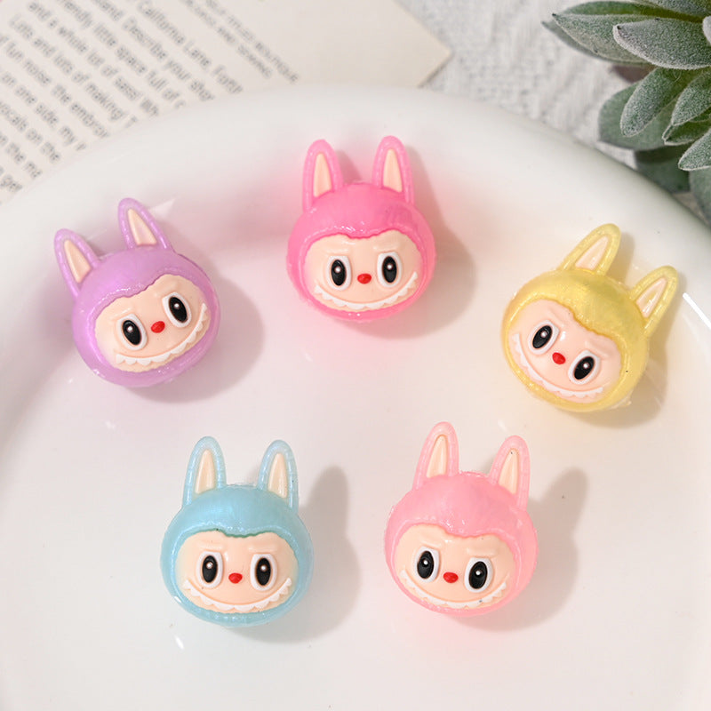 Cartoon Mixed Style 3D Rubber Beads DIY Phone Chain Accessories Beaded Pen Silicone Cute Beads for Dolls Wholesale