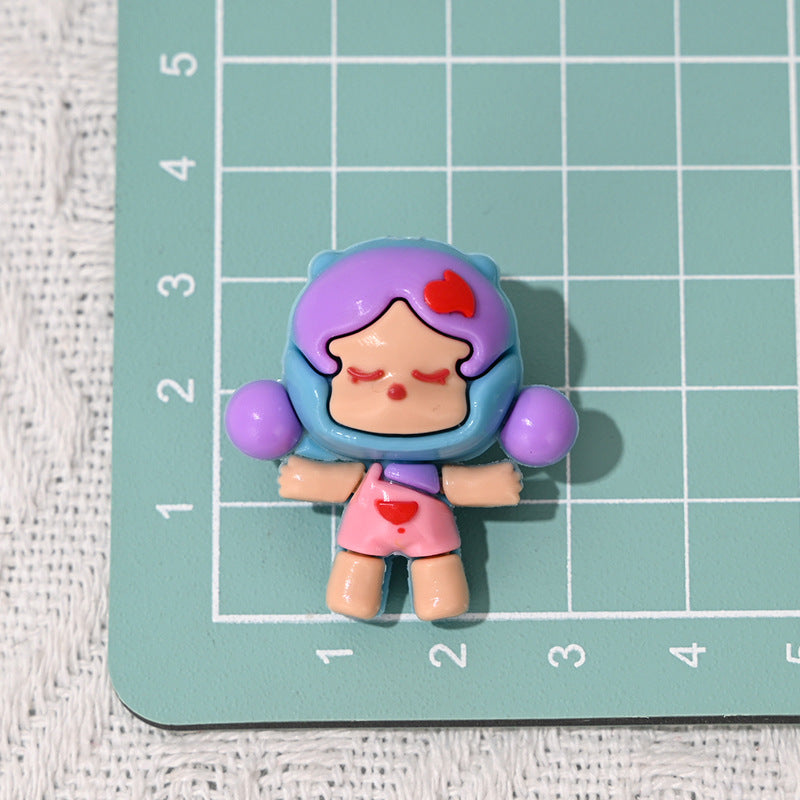 Perforated Cartoon SP Foam Matte Soft Glue Beads 3D Cute DIY Phone Chain Handmade Beaded Pen Accessories