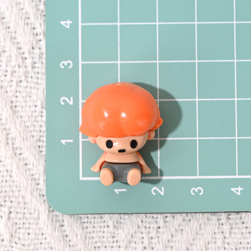 Perforated Rubber SP Little Girl Bubble Matra DIY Phone Chain Accessories Beads Pen Handmade Loose Beads