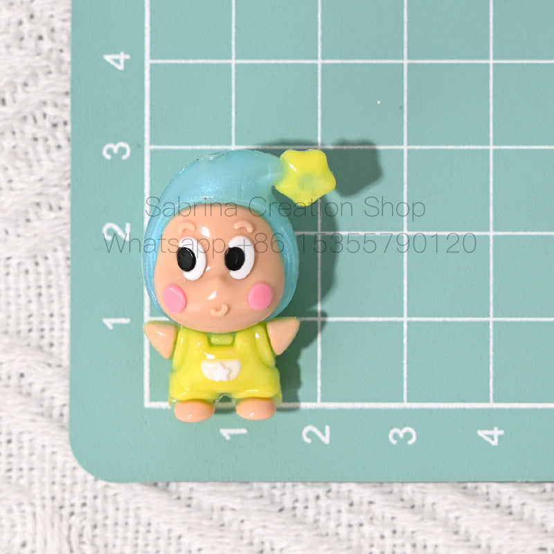 50pcs-Twinkle Twinkle  Bead Star People DIY Keychain Mobile Chain Accessory