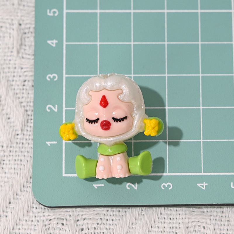 Cartoon Sitting Position SP Rubber Beads Cute Soft Rubber Handmade Beads DIY Phone Chain Keychain Accessories Wholesale