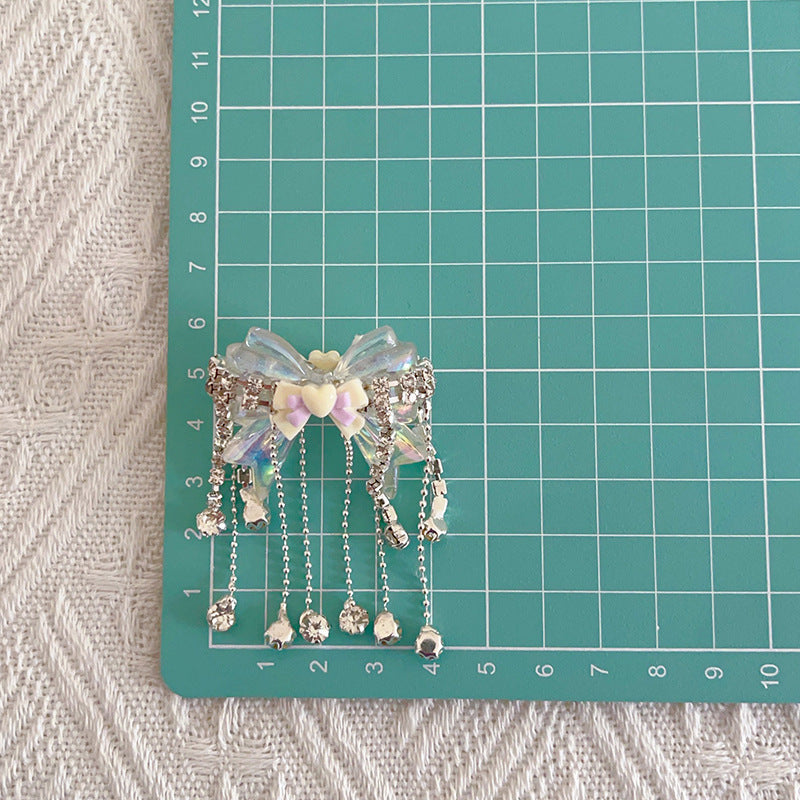 Handcrafted Heavy-duty Bowknot Tassel Loose Beads DIY Phone Chain Beaded Pen Irregular Beads Bag Chain Jewelry Accessories