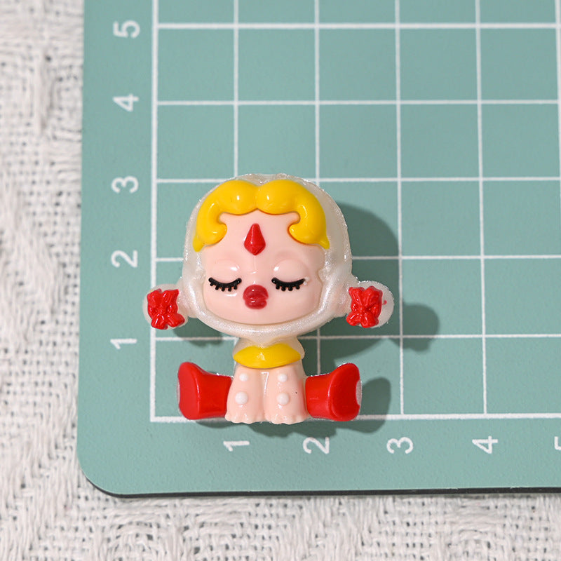 Cartoon Sitting Position SP Rubber Beads Cute Soft Rubber Handmade Beads DIY Phone Chain Keychain Accessories Wholesale