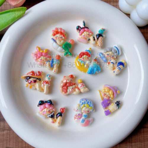 High-Quality UV Colorful 3D Cartoon Cute Bubble Beads DIY Phone Chain Material Accessories