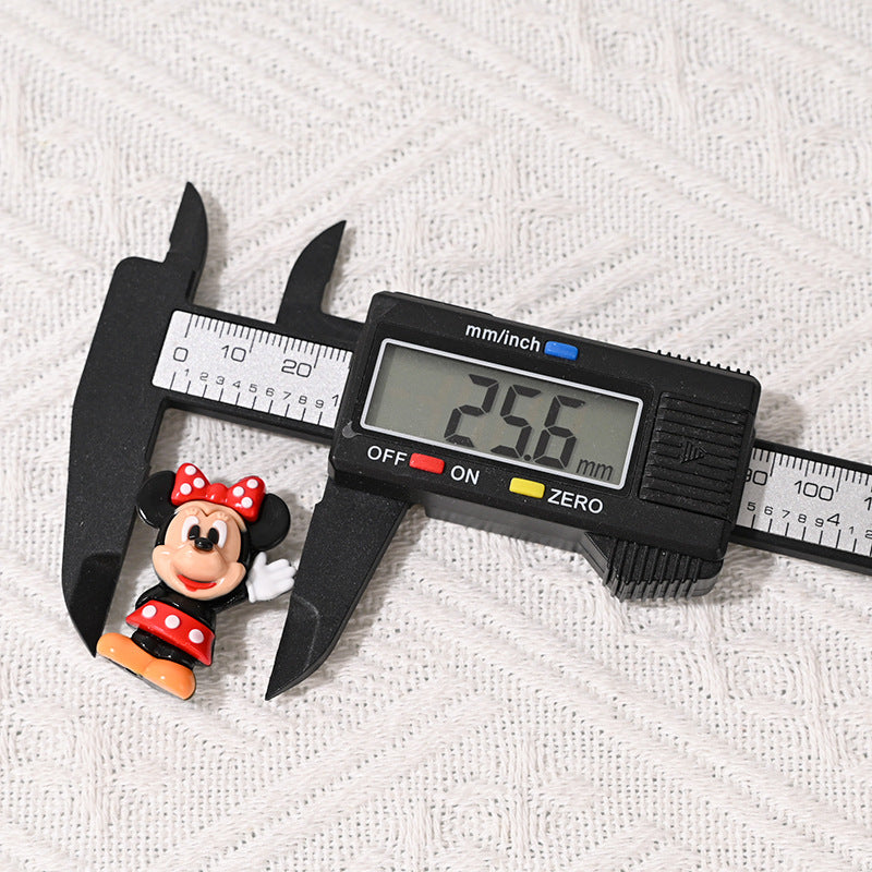 3D Dysney Minnie Rubber Beads DIY Phone Chain Accessories Beaded Pen Materials Through Hole Loose Beads Wholesale