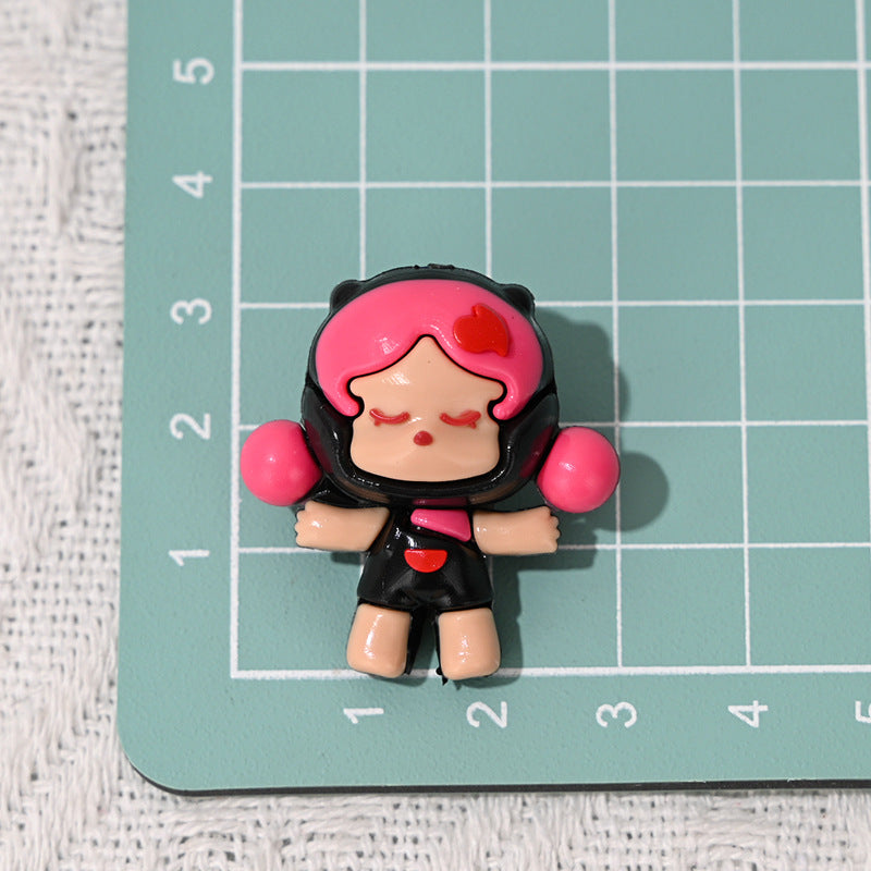 Perforated Cartoon SP Foam Matte Soft Glue Beads 3D Cute DIY Phone Chain Handmade Beaded Pen Accessories