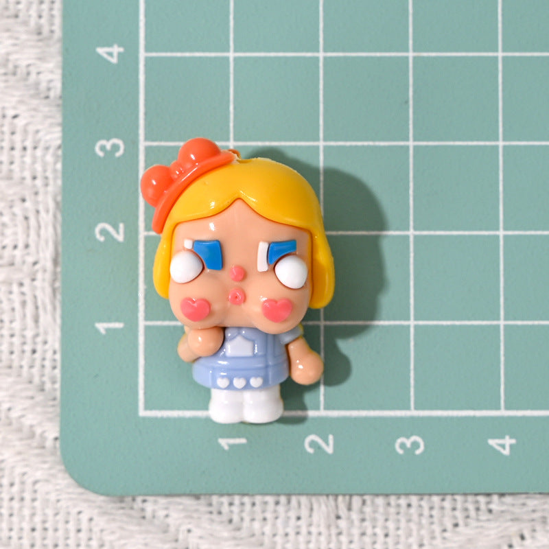 3D Crying Baby with Hole Cute Rubber Beads DIY Phone Chain Accessories Wholesale Beaded Pen Accessories Wholesale