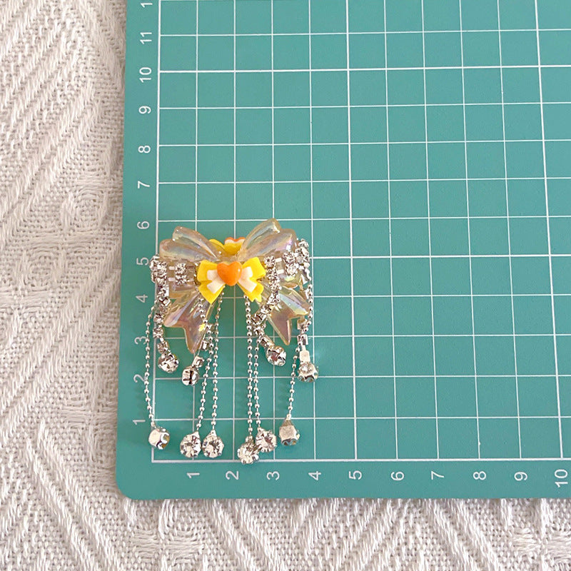 Handcrafted Heavy-duty Bowknot Tassel Loose Beads DIY Phone Chain Beaded Pen Irregular Beads Bag Chain Jewelry Accessories