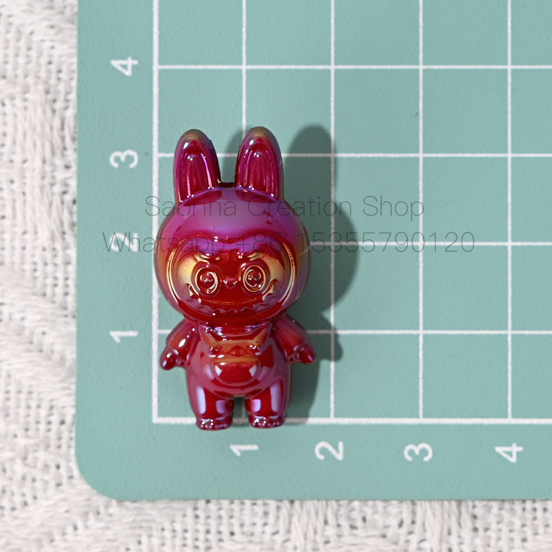 50pcs 3D Labubu Cute Small Beads DIY Phone Chain Pendant Beaded Pen Material Accessories