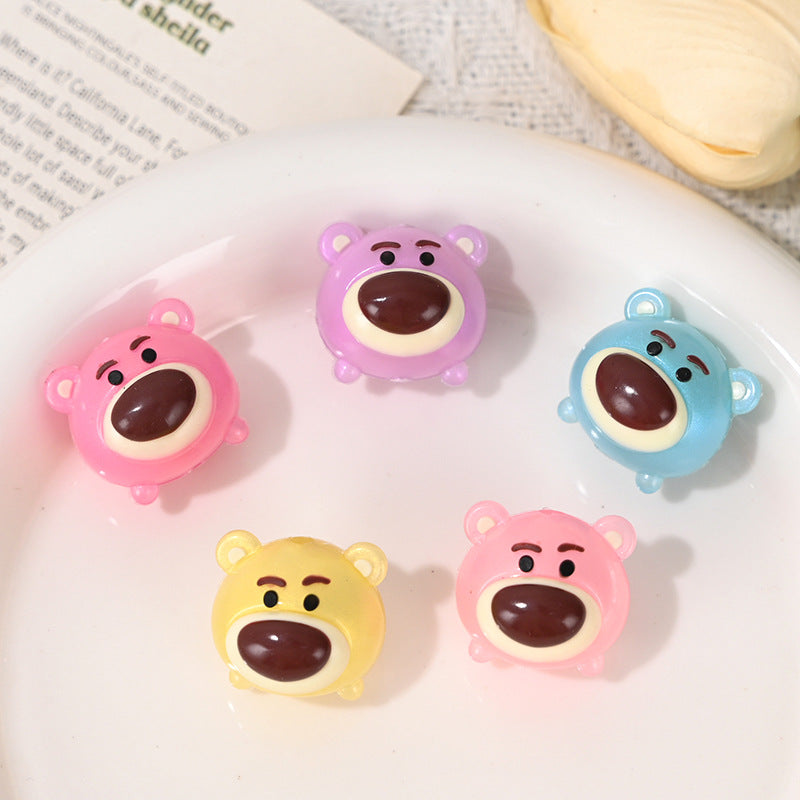 Cartoon Mixed Style 3D Rubber Beads DIY Phone Chain Accessories Beaded Pen Silicone Cute Beads for Dolls Wholesale