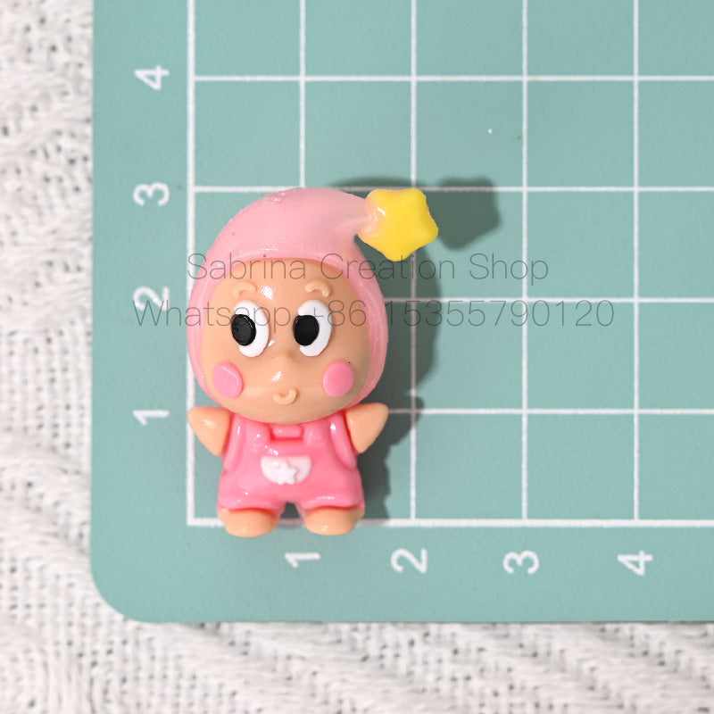 50pcs-Twinkle Twinkle  Bead Star People DIY Keychain Mobile Chain Accessory