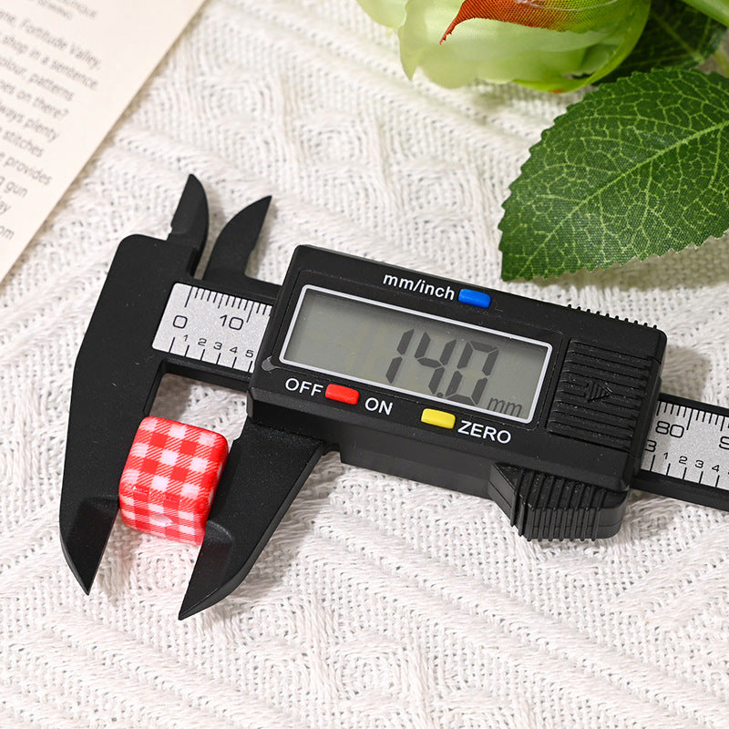 Hot-Selling Versatile Plaid Square Through-Hole Beads DIY Phone Chain Keychain Hair Rope Beaded Pen Bag Hanging Loose Beads Wholesale