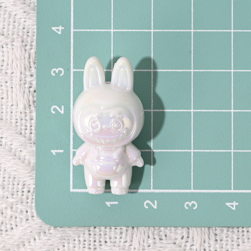 50pcs 3D Labubu Cute Small Beads DIY Phone Chain Pendant Beaded Pen Material Accessories