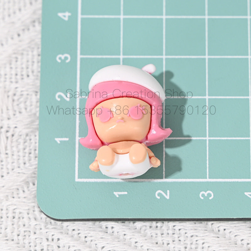 Perforated Rubber SP Little Girl Bubble Matra DIY Phone Chain Accessories Beads Pen Handmade Loose Beads