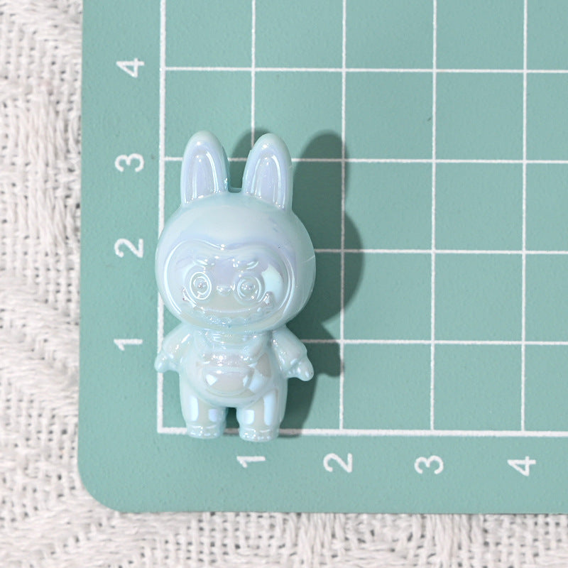 50pcs 3D Labubu Cute Small Beads DIY Phone Chain Pendant Beaded Pen Material Accessories