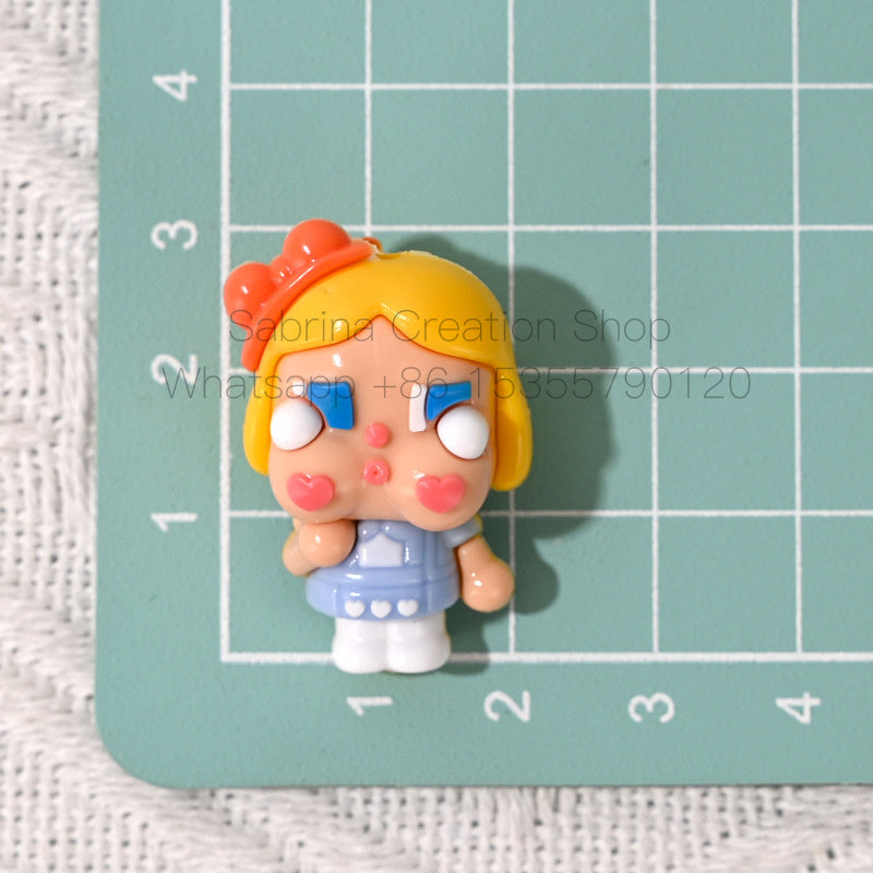 3D Crying Baby with Hole Cute Rubber Beads DIY Phone Chain Accessories Wholesale Beaded Pen Accessories Wholesale