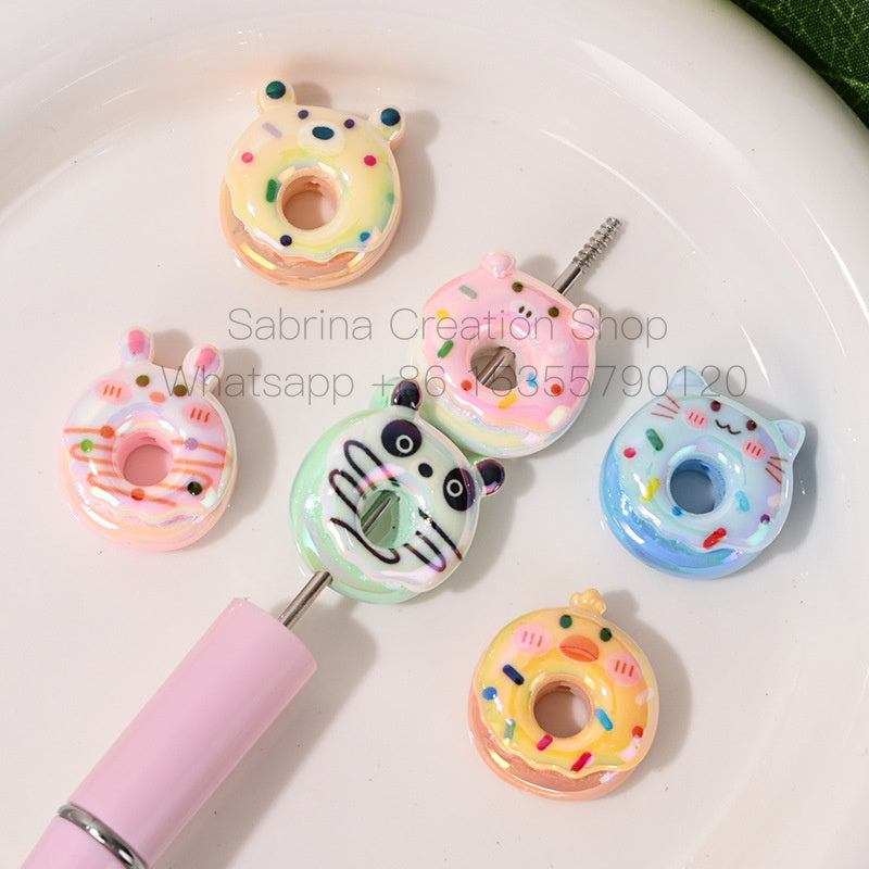 High-Quality UV Colorful 3D Cartoon Cute Bubble Beads DIY Phone Chain Material Accessories