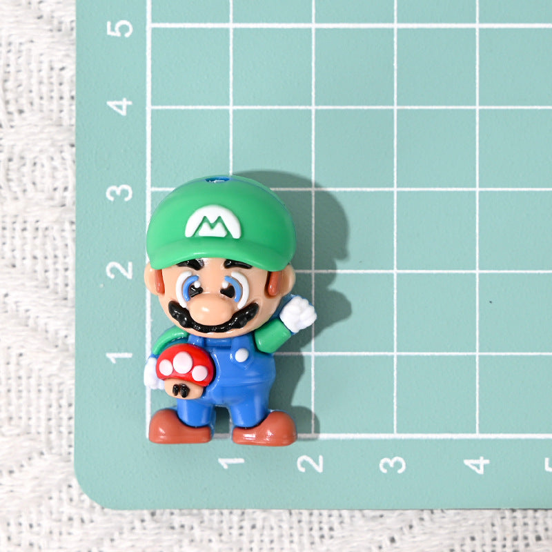 50pcs-Super Mario 3D Bead Hole Through Cute Beads for DIY Phone Charm Accessories Wholesale