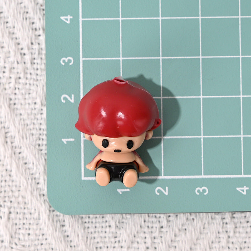 Perforated Rubber SP Little Girl Bubble Matra DIY Phone Chain Accessories Beads Pen Handmade Loose Beads