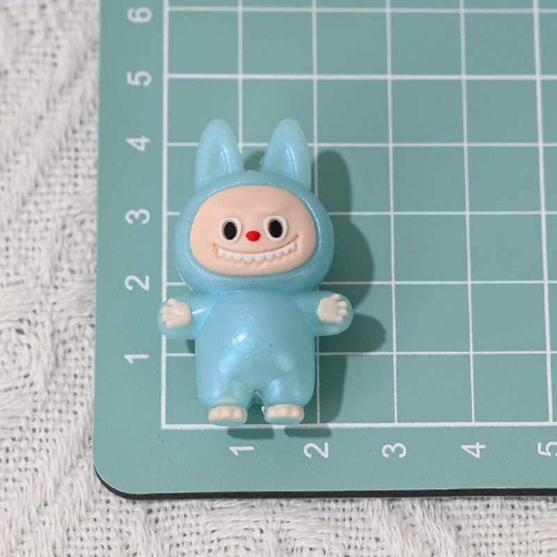 Standing Figure Rubber Beads DIY Phone Chain Accessories Handmade Beaded Keychain Cute Wholesale