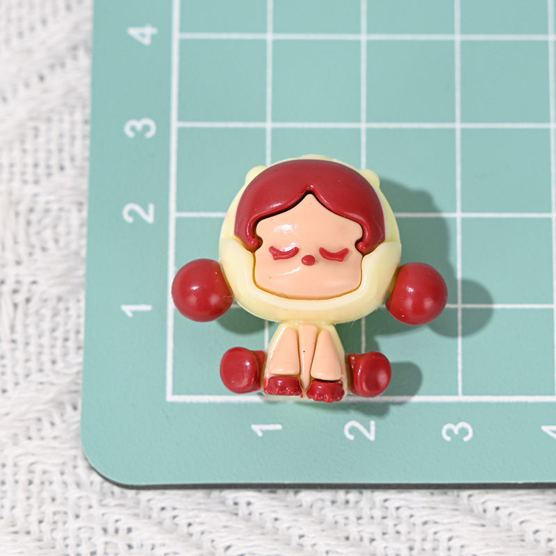 Perforated Cartoon SP Trendy Cute Rubber Beads DIY Phone Chain Accessories Beaded Pen Loose Beads Wholesale