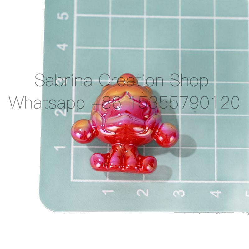 UV Plated Color SP Base Cute Loose Beads Wholesale Mixed DIY Phone Chain Beads String Beads Pen Bag Hanging Chain Accessories