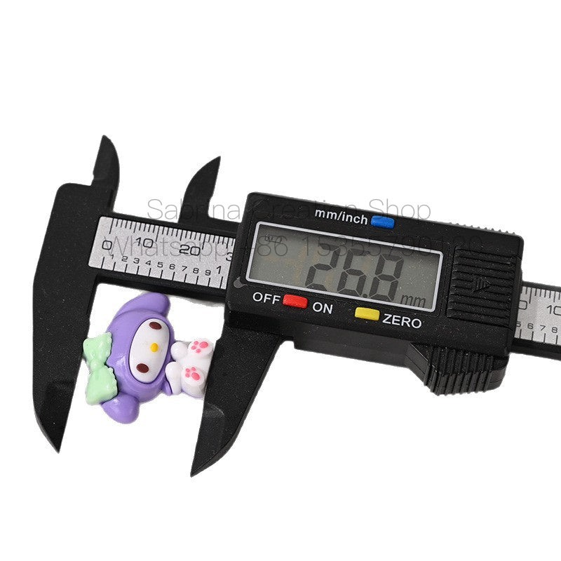 3D Melody Sanrio Through-Hole Rubber Beads DIY Phone Chain Accessories Beaded Pen Loose Beads Wholesale