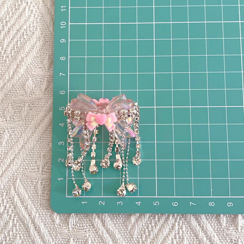 Handcrafted Heavy-duty Bowknot Tassel Loose Beads DIY Phone Chain Beaded Pen Irregular Beads Bag Chain Jewelry Accessories