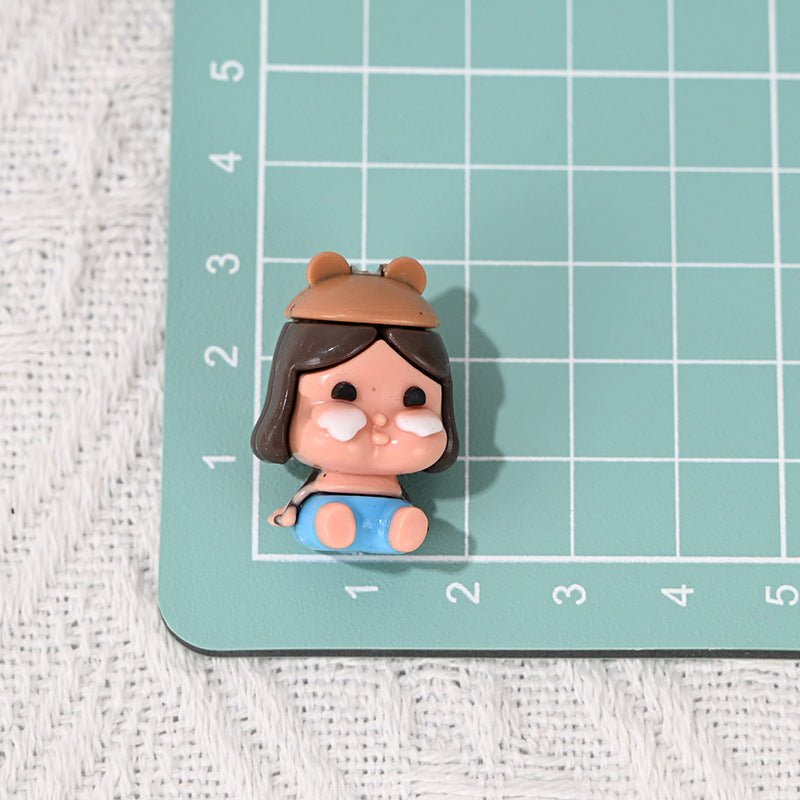 Perforated Rubber SP Little Girl Bubble Matra DIY Phone Chain Accessories Beads Pen Handmade Loose Beads