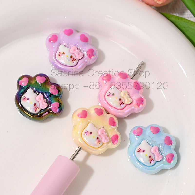 High-Quality UV Colorful 3D Cartoon Cute Bubble Beads DIY Phone Chain Material Accessories