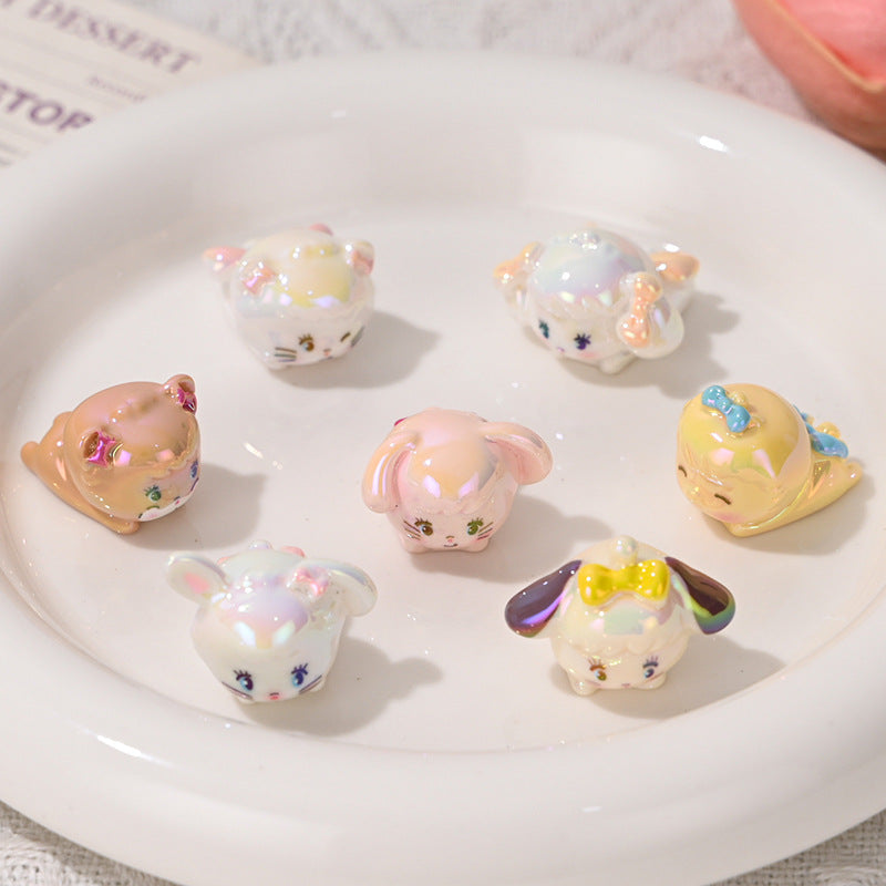 High-Quality UV Colorful 3D Cartoon Cute Bubble Beads DIY Phone Chain Material Accessories