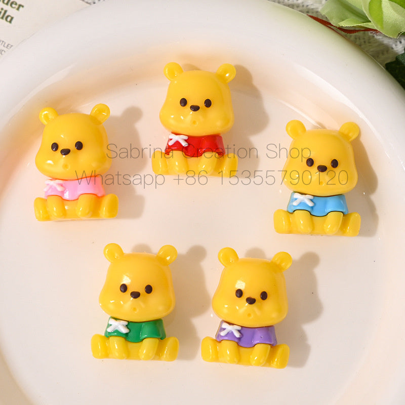 Cartoon Mixed Style 3D Rubber Beads DIY Phone Chain Accessories Beaded Pen Silicone Cute Beads for Dolls Wholesale