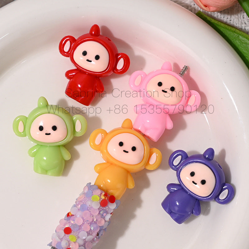 Cartoon Mixed Style 3D Rubber Beads DIY Phone Chain Accessories Beaded Pen Silicone Cute Beads for Dolls Wholesale