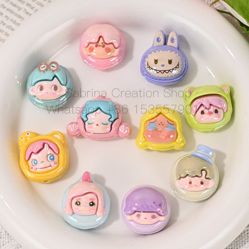 High-Quality UV Colorful 3D Cartoon Cute Bubble Beads DIY Phone Chain Material Accessories