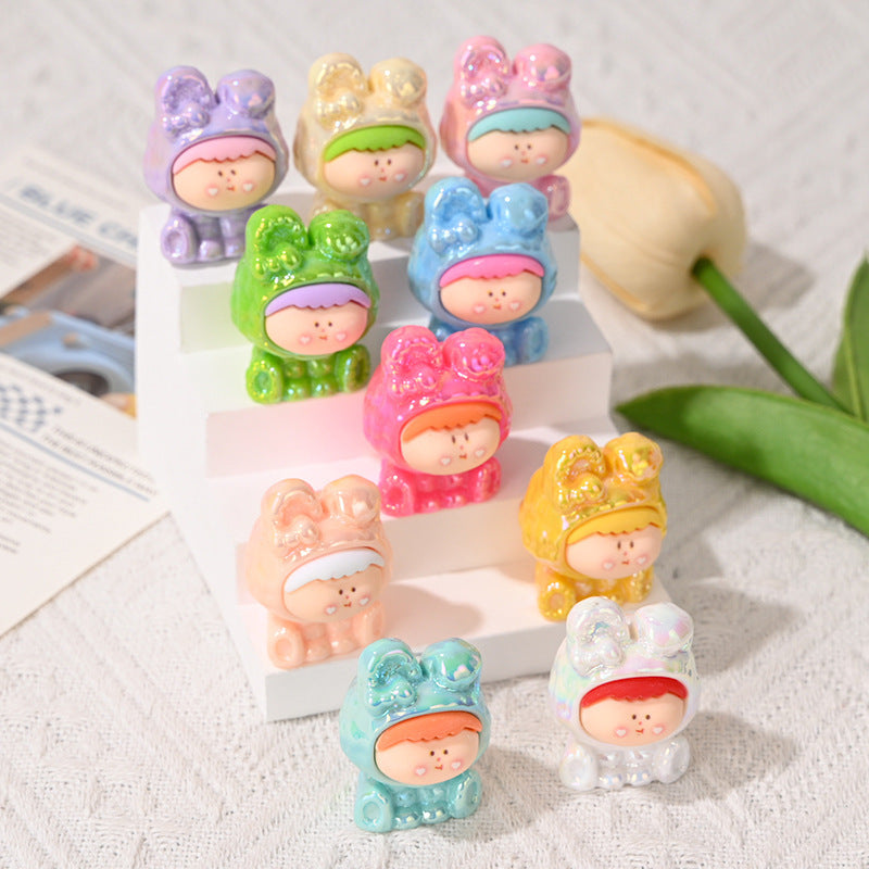 High-Quality UV Colorful 3D Cartoon Cute Bubble Beads DIY Phone Chain Material Accessories