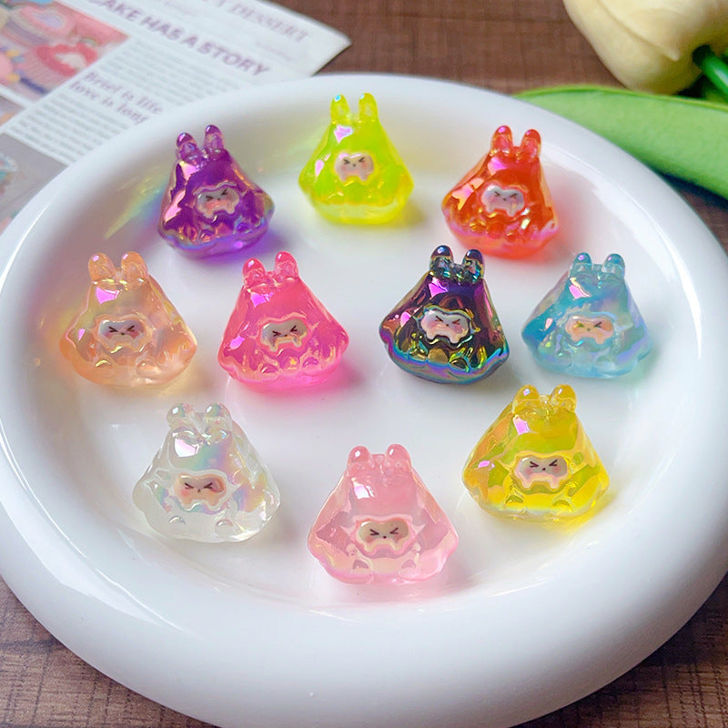 High-Quality UV Colorful 3D Cartoon Cute Bubble Beads DIY Phone Chain Material Accessories