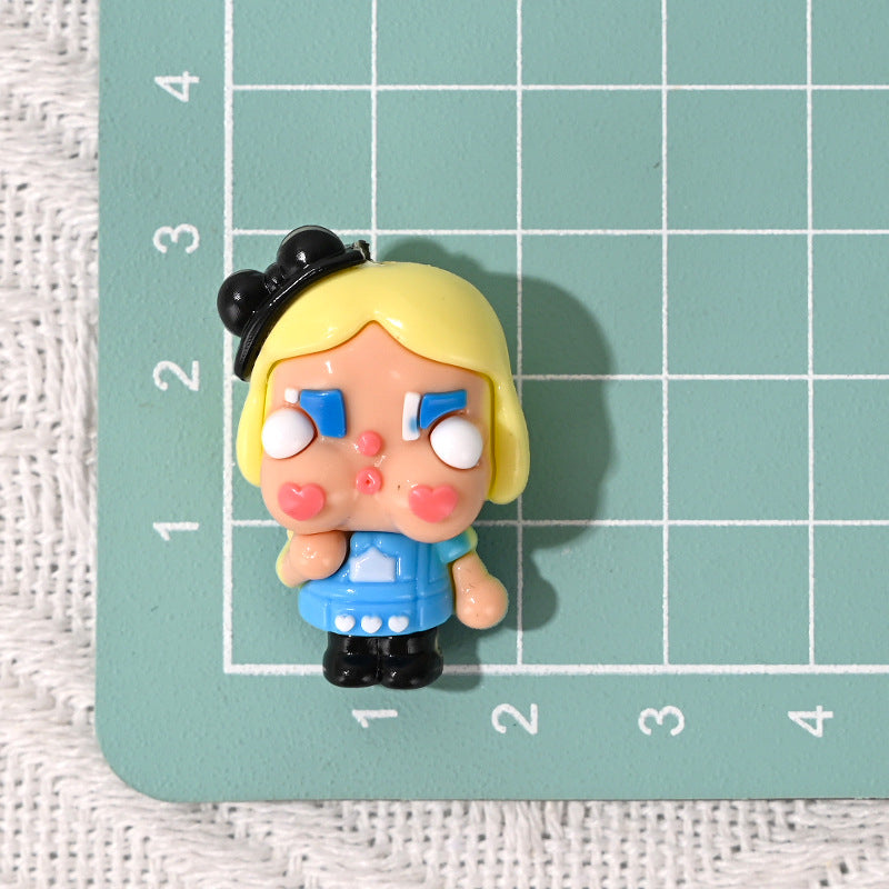 3D Crying Baby with Hole Cute Rubber Beads DIY Phone Chain Accessories Wholesale Beaded Pen Accessories Wholesale