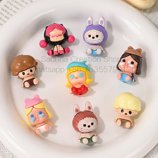 Perforated Rubber SP Little Girl Bubble Matra DIY Phone Chain Accessories Beads Pen Handmade Loose Beads