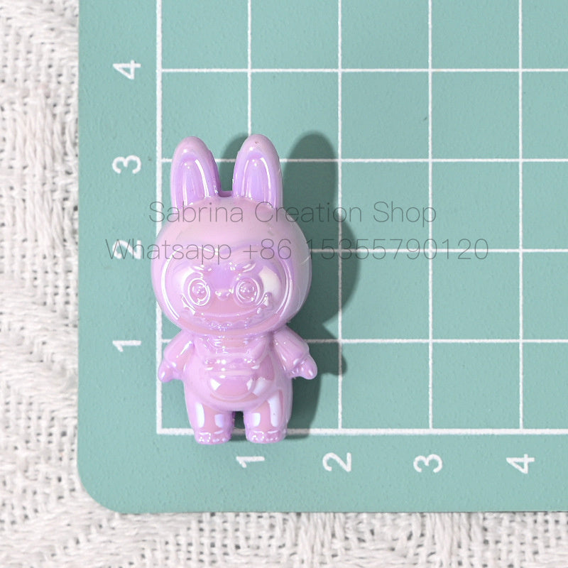 50pcs 3D Labubu Cute Small Beads DIY Phone Chain Pendant Beaded Pen Material Accessories