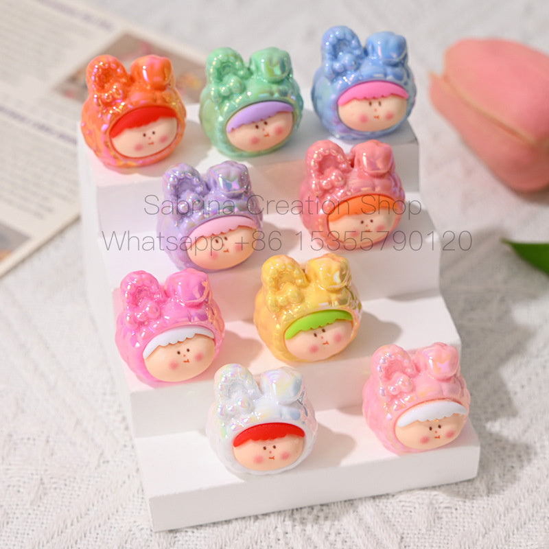 High-Quality UV Colorful 3D Cartoon Cute Bubble Beads DIY Phone Chain Material Accessories