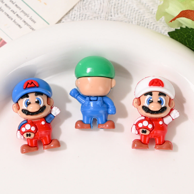 50pcs-Super Mario 3D Bead Hole Through Cute Beads for DIY Phone Charm Accessories Wholesale
