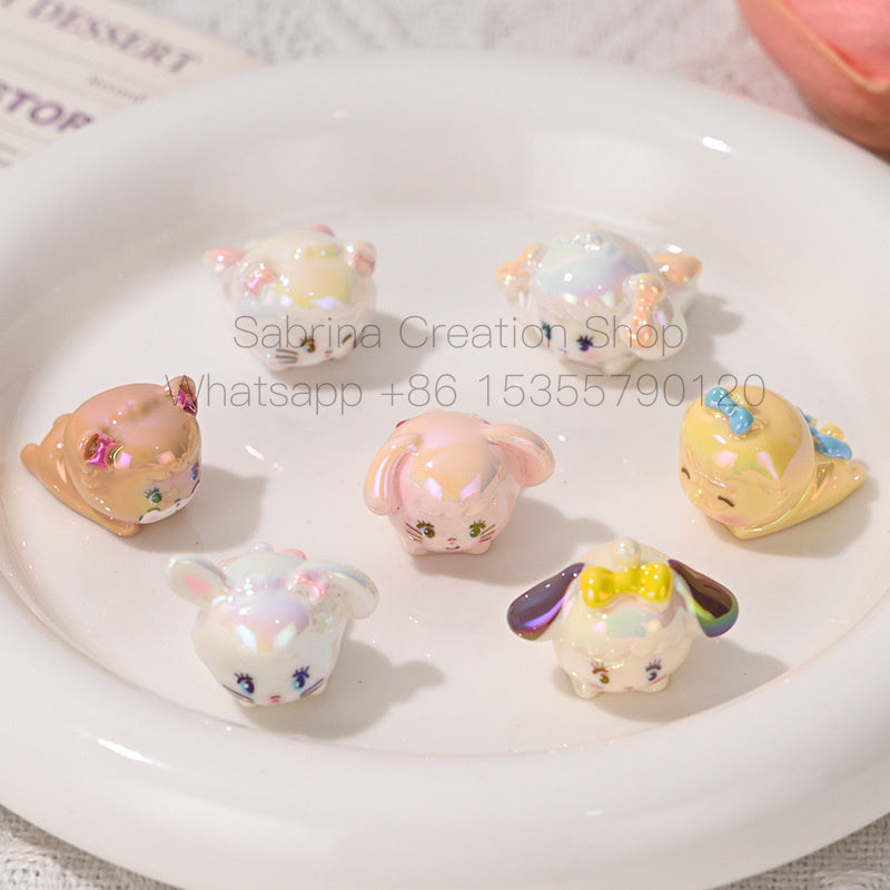 High-Quality UV Colorful 3D Cartoon Cute Bubble Beads DIY Phone Chain Material Accessories