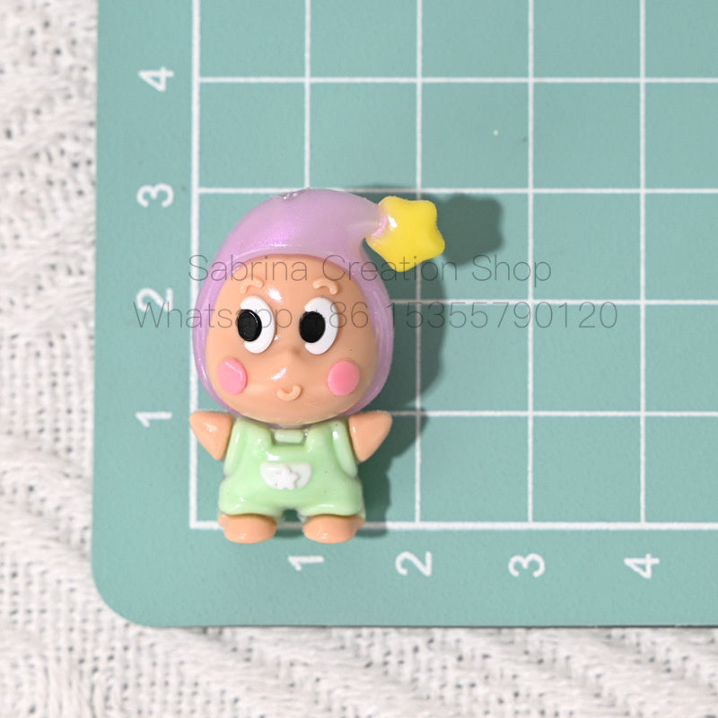 50pcs-Twinkle Twinkle  Bead Star People DIY Keychain Mobile Chain Accessory