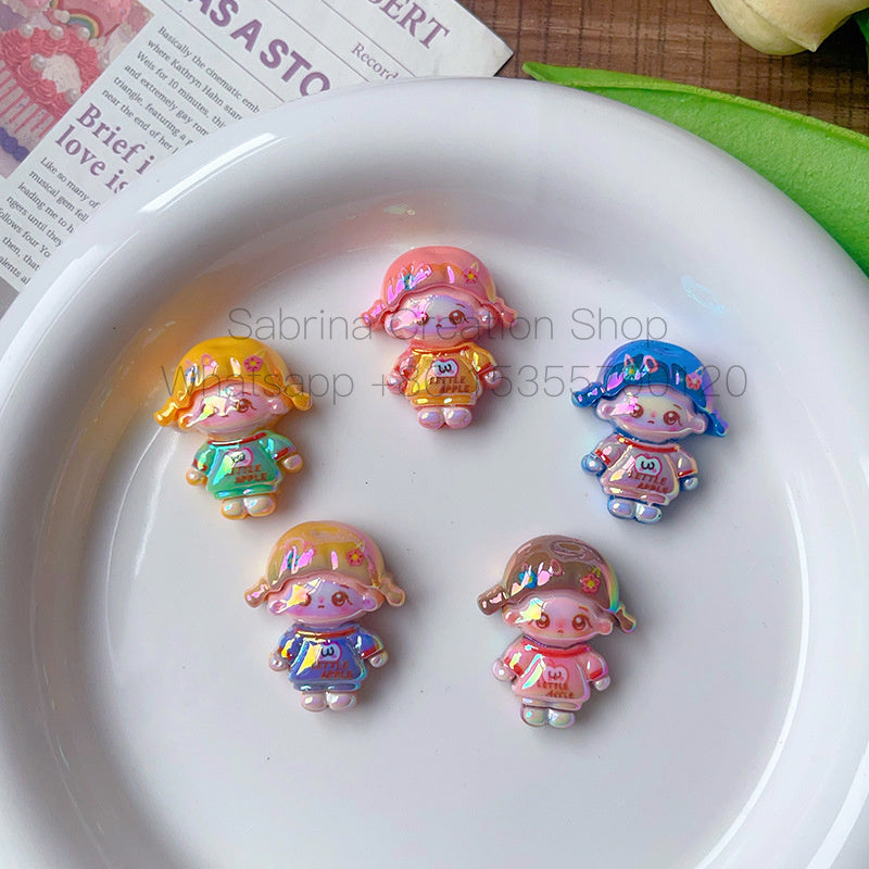 50pcs-Acrylic Heavy Hand Painted Cartoon Pig Cute Beads Car Hanger Mobile Chain DIY Accessory