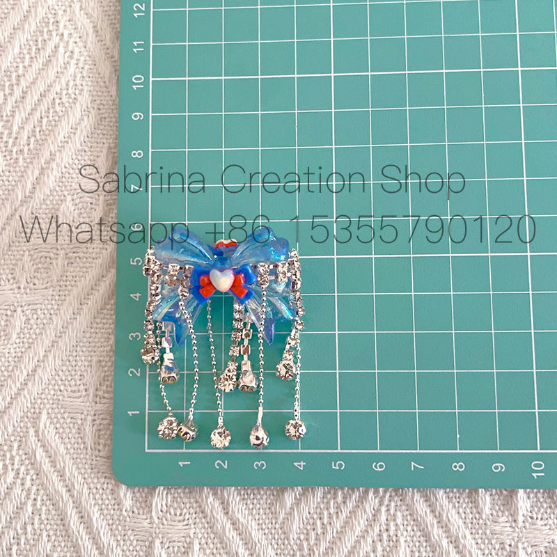 Handcrafted Heavy-duty Bowknot Tassel Loose Beads DIY Phone Chain Beaded Pen Irregular Beads Bag Chain Jewelry Accessories