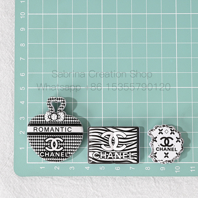 100pcs-Designer Floral Beaded Heart Bag Charm DIY Phone Chain AccessoryBeaded Decoration